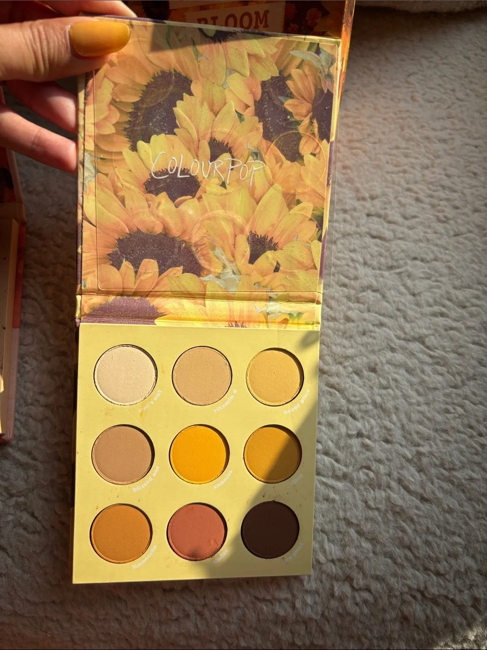 ColourPop Into Bloom Eyeshadow Palette Duo, Big Poppy, Lil Ray of Sunshine, NWT